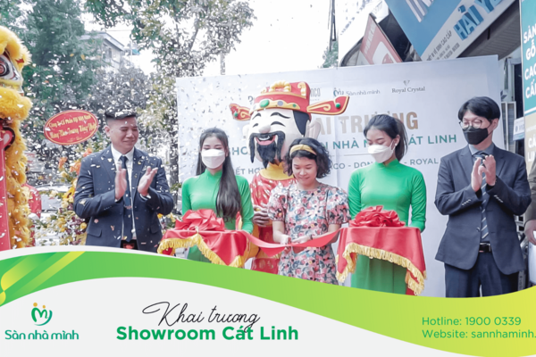 Khai trương showroom Sàn Nhà Mình Cát Linh & lễ ký kết hợp tác Vasaco - Dongwha - Royal Crystal