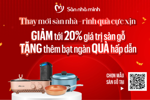 Khuyến mại cuối năm: Thay mới sàn nhà, rinh quà cực xịn