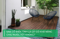 Sàn gỗ biến tính có chịu nước được không?