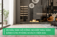 5 mẫu sàn gỗ phòng khách màu xám siêu đẹp cho tổ ấm hiện đại