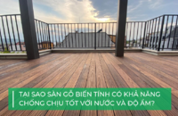 Tại sao sàn gỗ biến tính có thể chịu được nước?