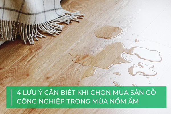 4 lưu ý khi chọn sàn gỗ công nghiệp cho mùa nồm ẩm