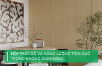 Nội thất gỗ và năng lượng tích cực trong không gian sống