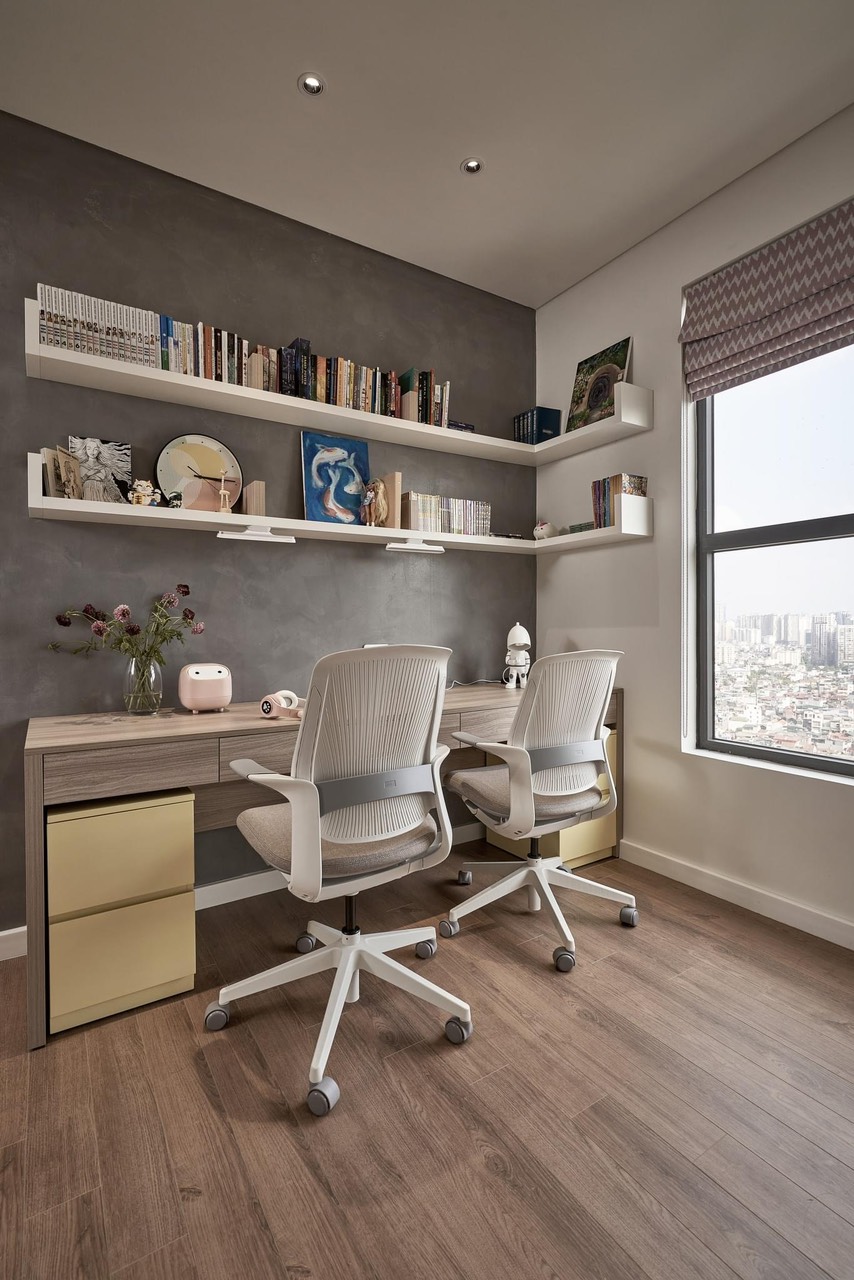 Admin Happynest khoe tổ ấm sử dụng sàn gỗ công nghiệp VASACO 18