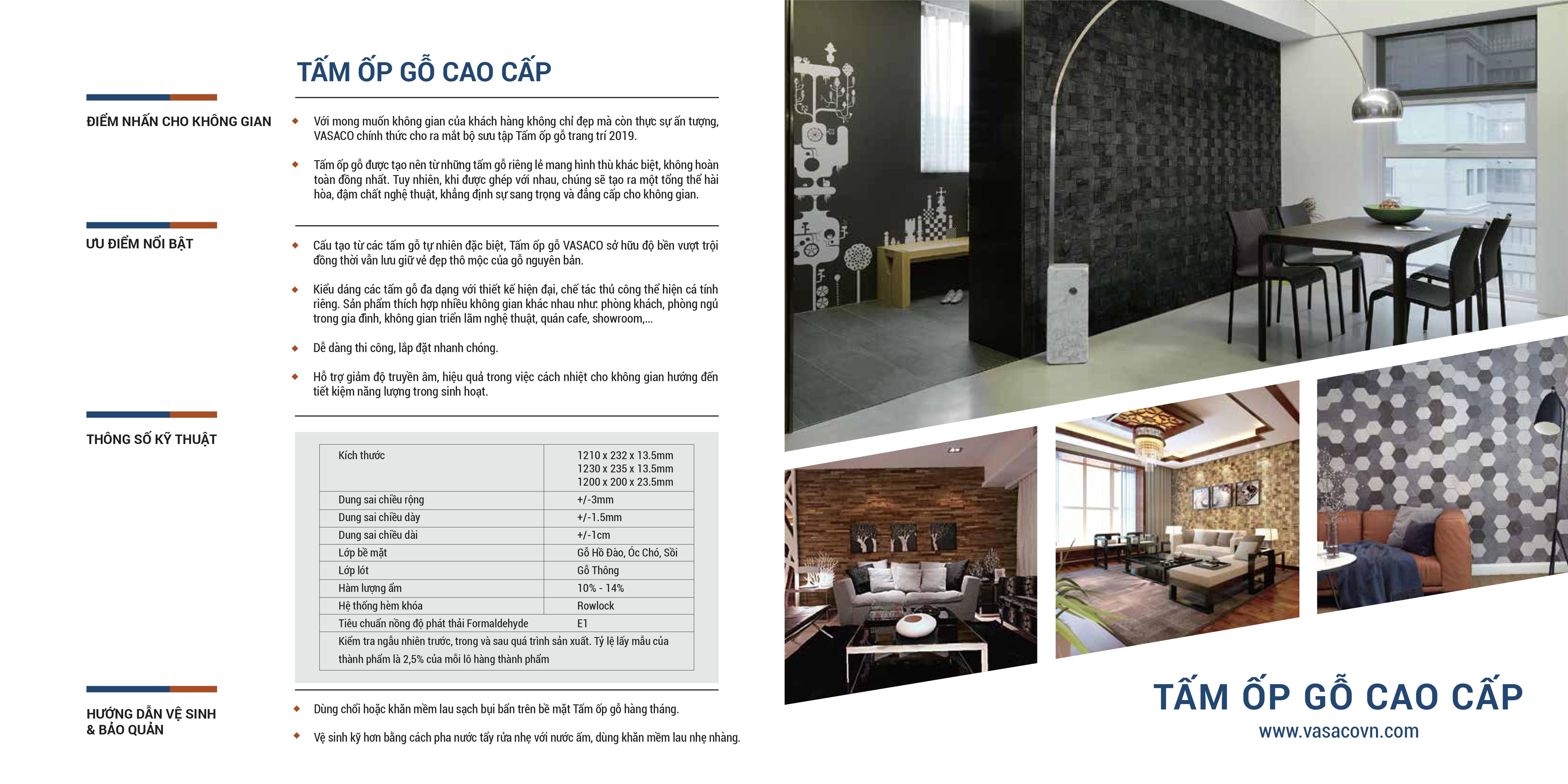 catalogue tấm ốp tường vasaco