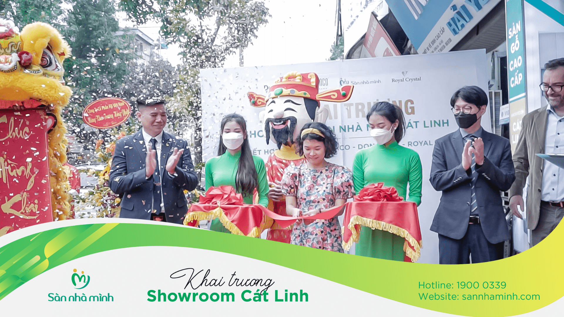 Khai trương showroom Sàn Nhà Mình Cát Linh & lễ ký kết hợp tác Vasaco - Dongwha - Royal Crystal
