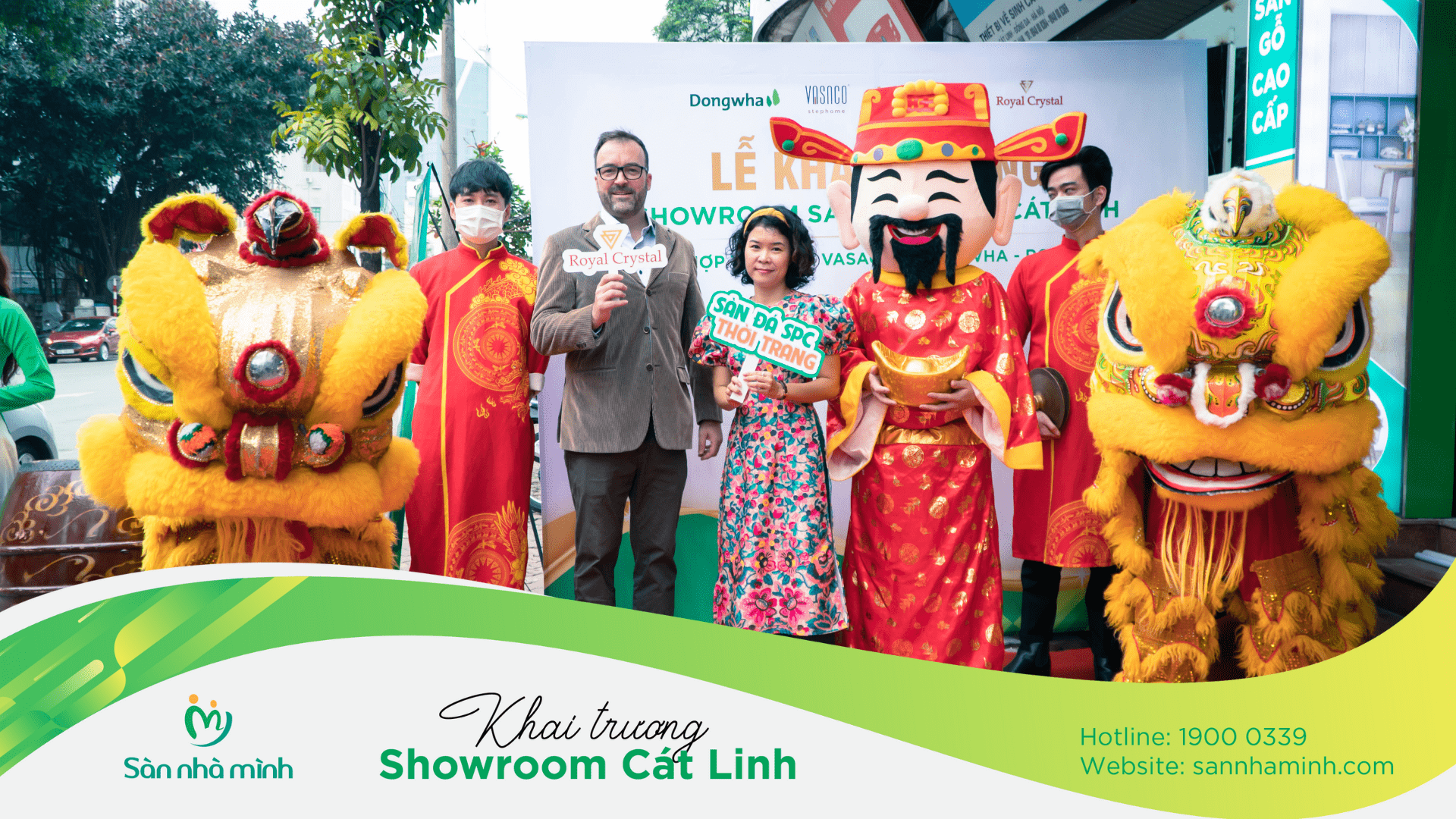 Khai trương showroom Sàn Nhà Mình Cát Linh & lễ ký kết hợp tác Vasaco - Dongwha - Royal Crystal 1