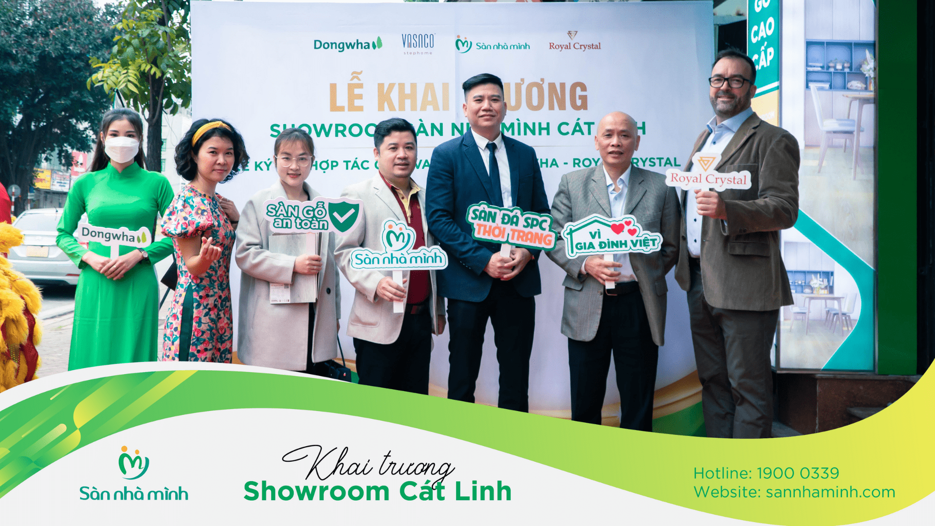 Khai trương showroom Sàn Nhà Mình Cát Linh & lễ ký kết hợp tác Vasaco - Dongwha - Royal Crystal 3