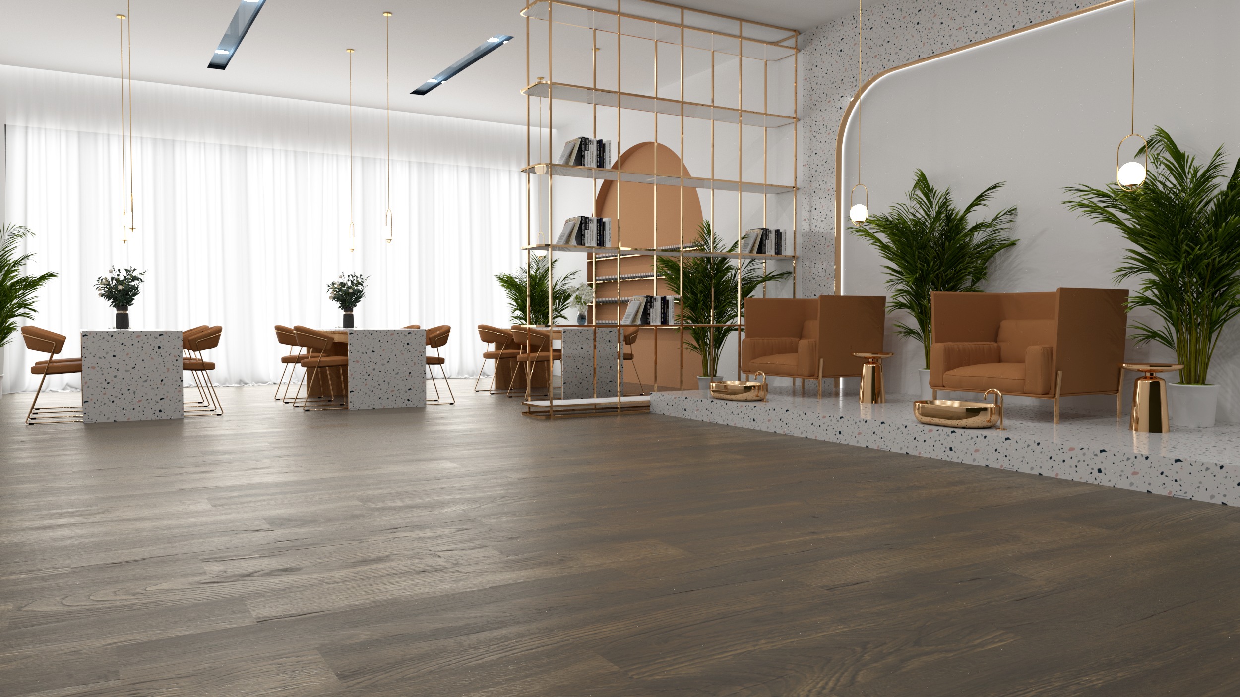 Sàn đá công nghệ SPC RCFW100-1 Red Oak