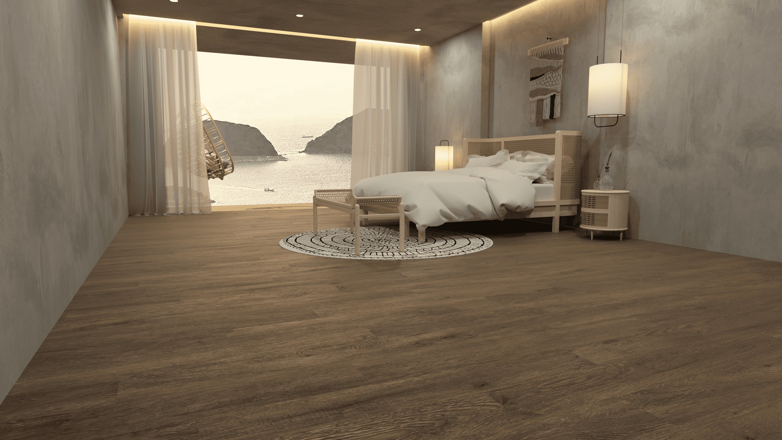 Sàn đá công nghệ SPC RCFW104-2 Classic Oak
