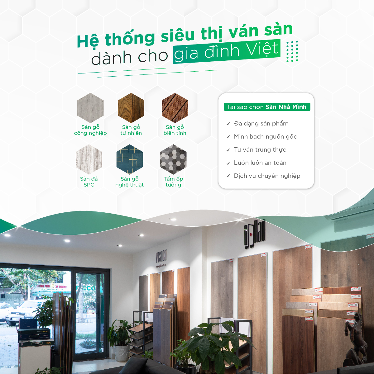 Sàn đá công nghệ SPC Sàn Nhà Mình