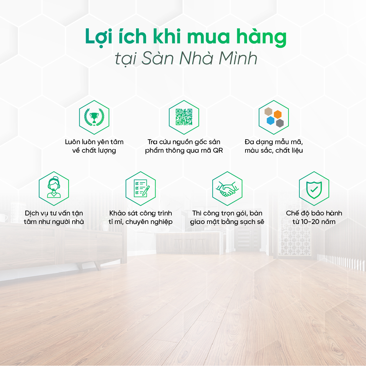 Sàn đá công nghệ SPC Sàn Nhà Mình