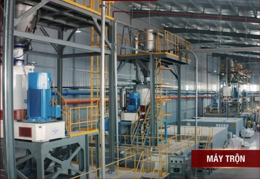 Tham quan dây chuyền sản xuất sàn đá công nghệ SPC 2